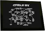 Quadro Decorativo A4 História Do Rock Musica Bandas Decoração
