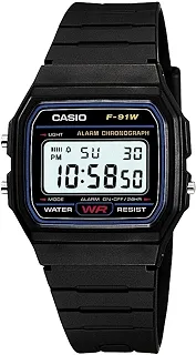 Relógio Casio Digital Vintage Unissex F-91W-1DG