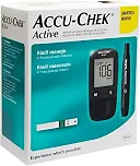 Kit Medidor de Glicose Roche Accu-Chek Active, Preto, 1 Unidade