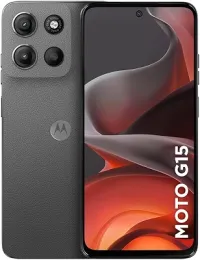 Smartphone Motorola Moto g15-256GB 12GB (4GB RAM+8GB Ram Boost) e Camera 50MP com AI e Night Vision Bateria de 5200 mAh Tela FHD+ 6.7' com Superbrilho NFC - Grafite