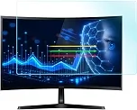 Protetor de tela antirreflexo anti-luz azul de 24 polegadas para monitor Dell/HP/Acer/ViewSonic/ASUS/Aoc/Samsung/Sceptre/LG/PHILIPS/Amazon 61.0 cm 16:9 padrão/curvo e tela sensível ao toque, cuidados