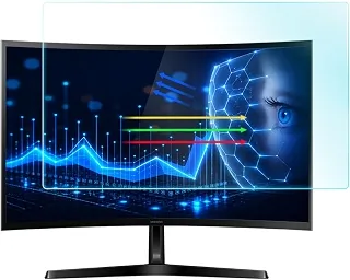 Protetor de tela antirreflexo anti-luz azul de 24 polegadas para monitor Dell/HP/Acer/ViewSonic/ASUS/Aoc/Samsung/Sceptre/LG/PHILIPS/Amazon 61.0 cm 16:9 padrão/curvo e tela sensível ao toque, cuidados