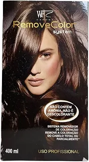 Kit Removedor De Coloração Para Cabelos Coloridos, Com Tinta, Coloração, Luzes e Mechas WF 400ml