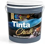 Tinta Chalk 1,6Kg Restauração Universal ideal para Madeira, PVC, Móveis, Ferro, Vidro, Plástico (Azul Petroleo)