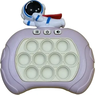 Pop It Eletrônico Puzzle Quick Push Game Brinquedo Anti-Stress Interativo com Luzes e Sons INNOVI CRAFT (Astronauta cor rosa)