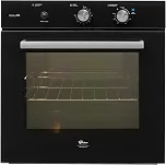 Fischer Forno a Gás Embutir Infinity 78L com Grill Preto 220V