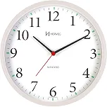 Relógio de Parede Silencioso Redondo Branco Herweg 6126S-21