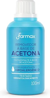 Removedor de Esmalte Farmax, Base de Acetona, 100ml
