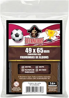 Protetor de Figurinhas - Sleeve (protetores de figurinhas) - PP - 50 unidades - 49 x 65 mm - BUCANEIROS