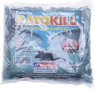 Raticida Insetimax Ratokill Isca Grãos Especiais para Ambientes - 25g