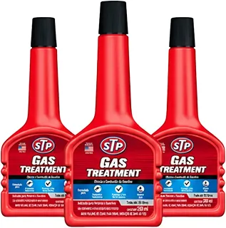 Kit 3 Gas Treatment Stp Aditivo De Tratamento Para Gasolina 200ml