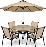 Ombrelone Guarda Sol Impermeável de Luxo Articulado Haste Central 3m Metros Para Área Externa Piscina Jardim Praia Lachonete