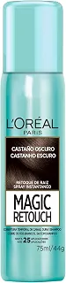 Magic Retouch Spray Retoque De Raiz Instantâneo L'Oréal Paris Castanho Escuro