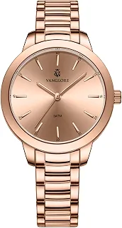 Relógio Feminino De Pulso Aço Inoxidável 36mm Vanglore Essence 3382b