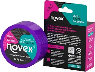Gel Modelador Cola Comigo Novex Santo Black Poderoso 60g
