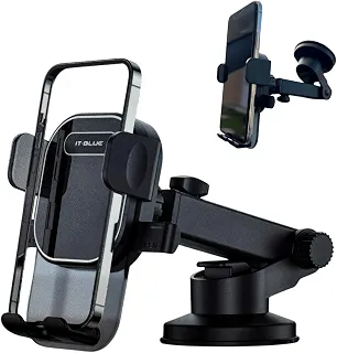 Suporte Celular para Carro, 360°, Antivibração, Antiqueda, Fixação Firme no Painel Veicular e Vidro. Automotivo Universal, Compativel com todos os Celulares Apple iPhone Samsung Galaxy - Premium