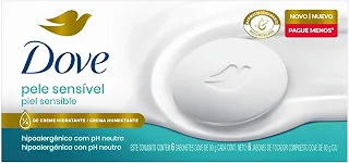 Dove Sabonete em Barra Pele Sensível 90g 6 Unidades
