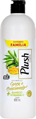 Zoopers Shampoo Para Cabelos Força E Crescimento Bamboo + Vitamina E Plush Care 800Ml Verde