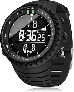 Relógio masculino esportivo PALADA digital, à prova d'água, com retroiluminação por LED