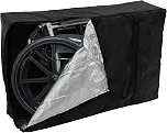Bolsa de viagem rollator, bolsa de viagem para cadeira de rodas, bolsa de cadeira de rodas para avião, bolsa dobrável para cadeira de rodas, à prova d'água, resistente ao desgaste para caminhante