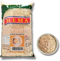 Aveia Média Em Flocos 1kg - Hema Alimentos (foto Real)