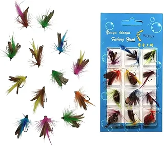 Isca Pesca Mosca Artificial Pescaria Esportiva Peixe Captura Tucunare Robalo Tainha Traira Tilapia Lambari Mar Rio Lago