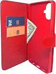 Capa Carteira Para Samsung A06 Vermelho