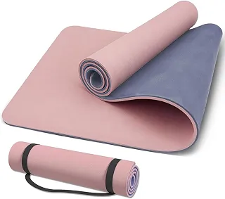 Tapete Yoga, Pilates, Tapete para Exercício Físico, Resistente, Macio, Base Antiderrapante e Premium, 183cm*61cm, 6mm