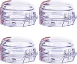 Protetor de Botão de Fogão para Crianças e Pets(Transparent 4pcs)