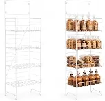 Expositor para salgadinhos, biscoitos e pipocas com 4 bandejas 50 cm (Branco)