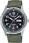 Pulseira masculina de tecido de quartzo de aço inoxidável alimentada por energia solar