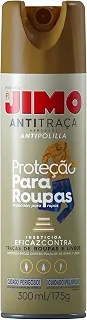 JIMO Anti Traça Inseticida Proteção para Roupas e Livros Sem Cheiro Aerossol 300ml