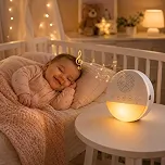 Aparelho Ruido Branco 20 Sons Ninar Dormir Relaxar Luz Noturna Recarregável