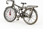 Relógio Despertador Vintage em Formato de Bicicleta Relógio de Mesa Decorativo Design Retrô Fácil de Ler Ideal para Sala Escritório e Decoração de Casa