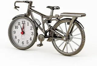 Relógio Despertador Vintage em Formato de Bicicleta Relógio de Mesa Decorativo Design Retrô Fácil de Ler Ideal para Sala Escritório e Decoração de Casa