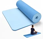 Tapete de Yoga Dupla Camada EVA 6mm Antiderrapante Pilates Fitness Ginástica