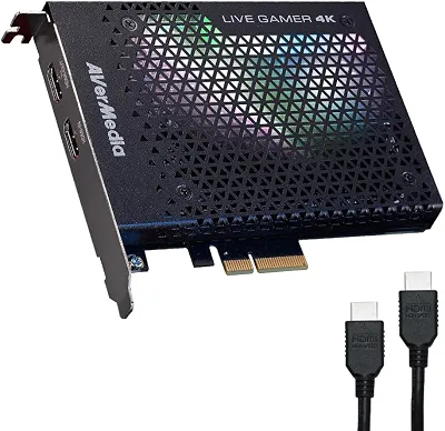 Avermedia Placa Captura Gc573 Placa Captura Vídeo Pcie Avermedia Live Gamer 4k - Gc573, Preto - Windows