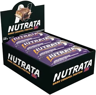 Nutrata Caramel Protein Display (12 unid. 45g), Dark Caramel, Nutrata
