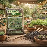 Terra Nobre Terra Vegetal Adubada 5kg Pronta para Uso Solo Rico em Matéria Orgânica para Vasos Jardins e Hortas