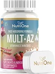 Multivitamínico Infantil A-Z com Vitaminas C, E, A, D, Complexo B, Zinco e Cobre - Sabor Morango - 60 Comprimidos - Nutrione