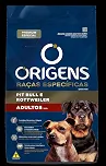 Adimax Origens Cães Adultos Pit Bull E Rottweiler 15Kg