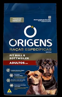 Adimax Origens Cães Adultos Pit Bull E Rottweiler 15Kg