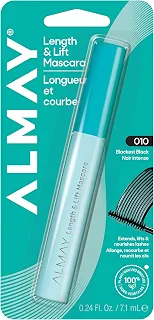 Almay Máscara Para Cílios Alongadora, Volume E Lifting, Maquiagem Para Os Olhos, Hipoalergênica E Sem Fragrância (A Embalagem Pode Variar), 010 Preto Intenso, 7 Ml