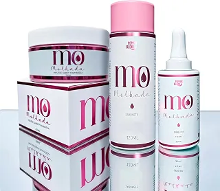Kit Banho Premium Mousse Hidratante Corporal Framboesa Sérum 7/1 Reduz Foliculite Sabonete Copaíba