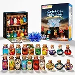 Kits Educativos de Ciências - Kit de Cristais e Poções Mágicas Atóxico, Brinquedo STEAM e Presente Criativo para Meninos e Meninas para Brincar com Mais de 6 Anos
