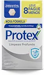 Protex Limpeza Profunda Sabonete em Barra Antibacteriano, 8x85g