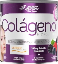 Colágeno Verisol com Ácido Hialurônico 200g Sabor Frutas Vermelhas Bodyaction