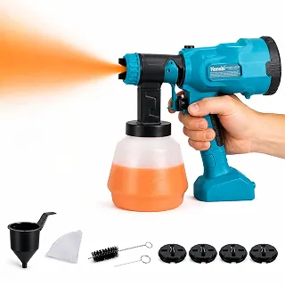 Hanabi Pistola Pintura Elétrica Pulverizar Tinta Pulverizador Sem Fio 220V