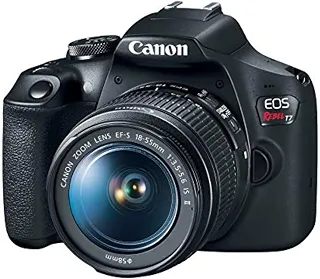 Camera Canon EOS Rebel T7 com lente 18-55mm IS II