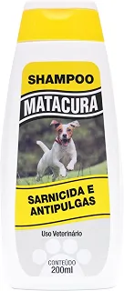 Shampoo para Cães Matacura, Sarnicida, Antipulgas